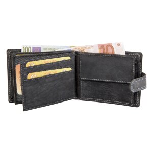 Wallet made of real leather 9,5 cm x 11,5 cm x 2,5 cm