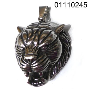 Tiger head pendant made of stainless steel