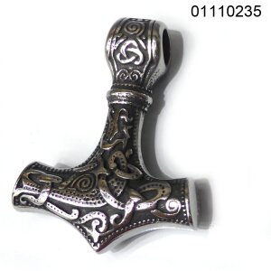 Thors hammer pendant made of stainless steel