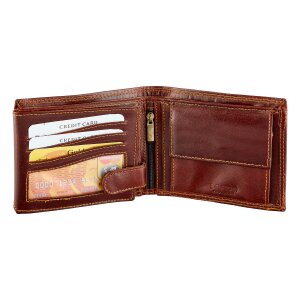 Tillberg wallet made from real vintage leather with truck motif