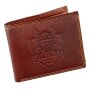 Tillberg wallet made from real vintage leather with truck motif brown