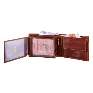 Tillberg wallet made of real leather with vintage motif