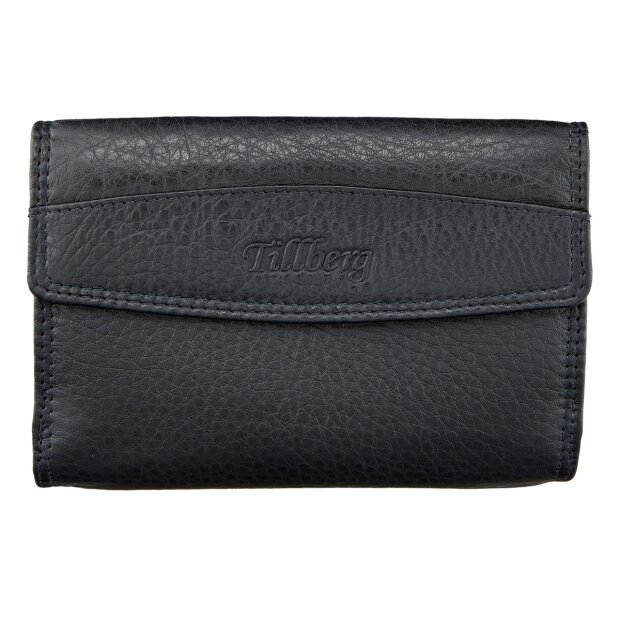 Ladies wallet made of real nappa leather black