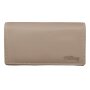 Ladies wallet made of real nappa leather taupe