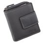 Ladies wallet made of real nappa leather dark grey