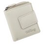 Ladies wallet made of real nappa leather light grey