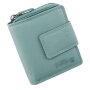 Ladies wallet made of real nappa leather sea green