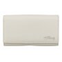 Ladies wallet made of real nappa leather light grey