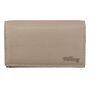 Ladies wallet made of real nappa leather taupe