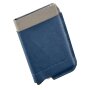 Credit card case made of leatherette navy blue