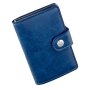 Credit card case made from leatherette Navy Blue
