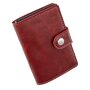 Credit card case made from leatherette Dark Brown