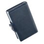 Credit card case made from leatherette Navy Blue