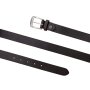Belt made of real leather 3 cm wide length 100, 110, 120 cm 6 pieces black