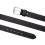 Belt made of real leather 3,8 cm wide length 100, 110, 110, 120 cm 6 pieces black