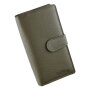 Ladies wallet made of real nappa leather khaki