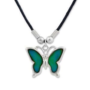 Mood necklace with a big butterfly SR-12757 Length 45cm,...