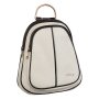 Real Leather bagback  cristal grey + black