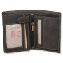 Real leather wallet, compact, high quality, robust MK042