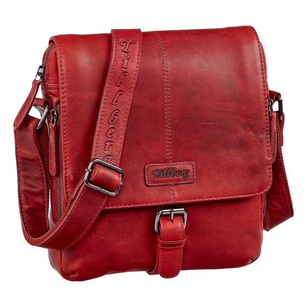Real leather hand bag, shoulder bag Rot
