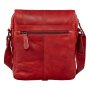 Real leather hand bag, shoulder bag Rot