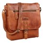 Real leather hand bag, shoulder bag Tan