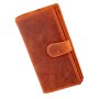 Wallet made of water buffalo leather Orange