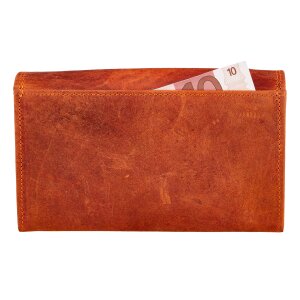 Wild Real only ladies wallet wallet 100% water buffalo leather 19x12x4cm #5928 Orange