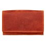 Wild Real only ladies wallet wallet 100% water buffalo leather 19x12x4cm #5928 Orange