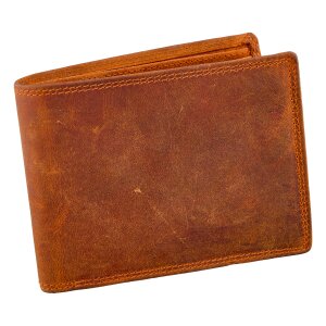 Wild Real Only!!! mens wallet made from real leather Orange