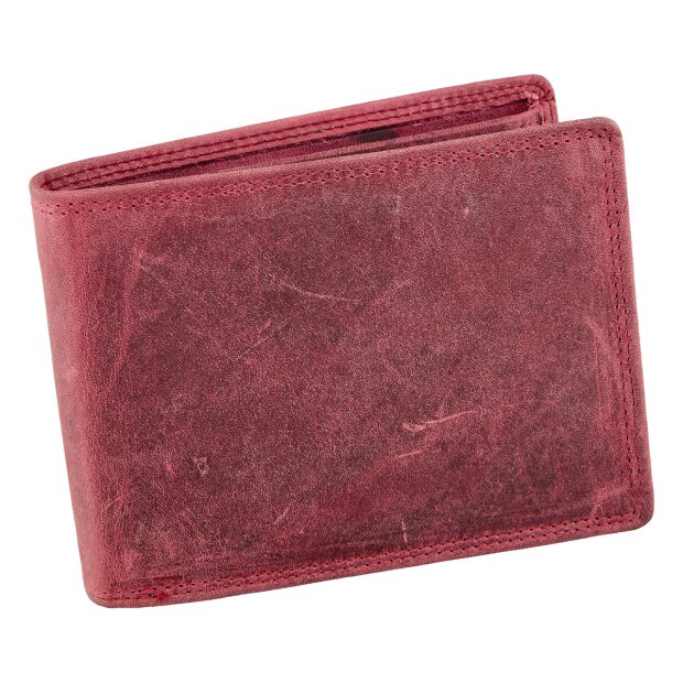 mens wallet made from real leather Pink
