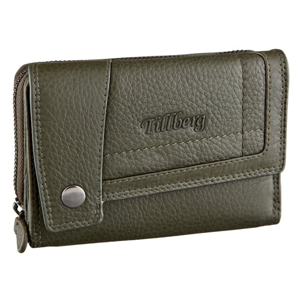 Wallet made from real leather Dark Khaki