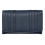 Tillberg ladies wallet made from real leather 10x17x3 cm Navy