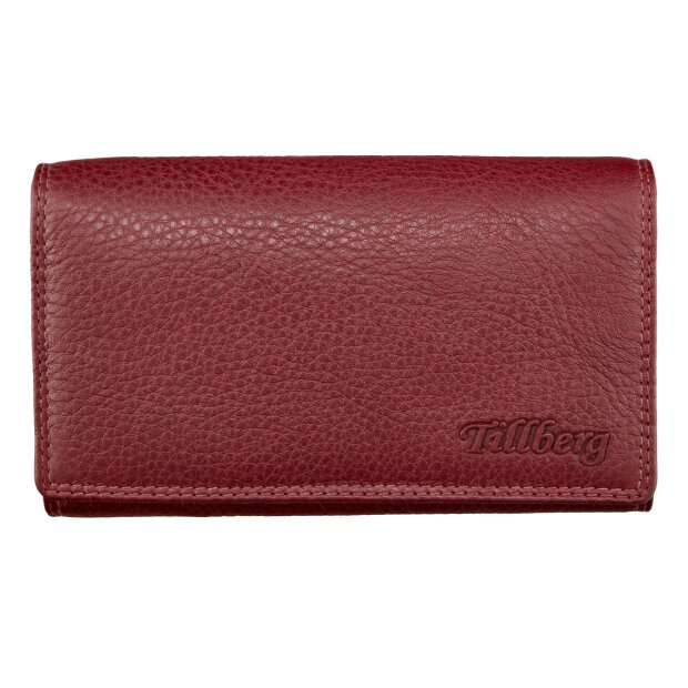 Ladies wallet made of real nappa leather Bordeaux