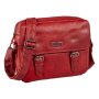 Real leather sholder bag, hand bag Red