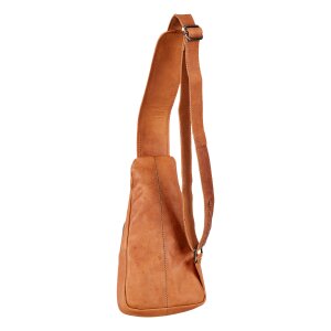 Real leather shoulder bag, cross body bag Tan