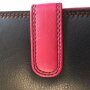Tillberg ladies wallet made from real nappa leather 15 cm x 10 cm x 3,5 cm Black+Pink
