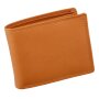 Wallet made of real nappa leather tan