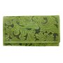 Real leather wallet Green