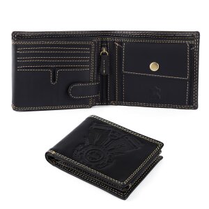 Real leather walllet Navy Blue