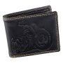 Leather Wallet  brown Navy Blue