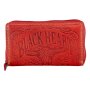 Real leather wallet, motif eagle Red