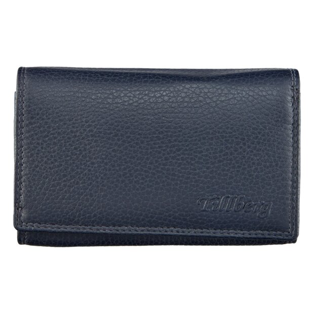 Wallet made from real leather for women and men, Tillberg Navy Blue