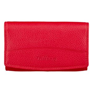 Wallet made from real leather Red