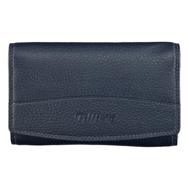 Wallet made from real leather Navy Blue