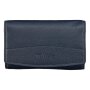 Wallet made from real leather Navy Blue