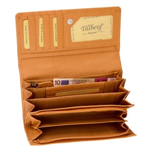 Ladies wallet made from real leather Tan