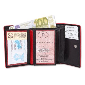 Tillberg Damen Geldb&ouml;rse Portemonnaie Portmonee aus echtem Nappaleder 10x13x1,5 cm