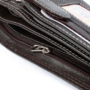 Wallet made from real leather, RFID blocking