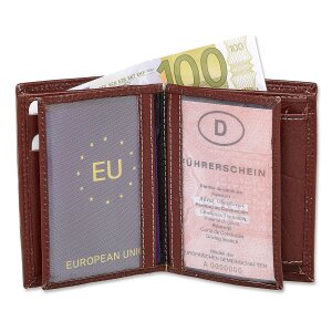 Tillberg wallet made from real nappa leather, RFID blocking, full leather